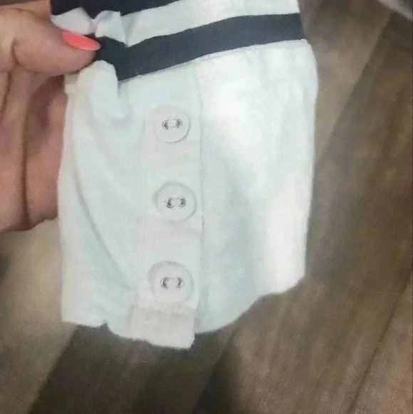 St John's Bay Round Neck Long Sleeve Shirt - Striped Black/White Women's Size L - Picture 4 of 7